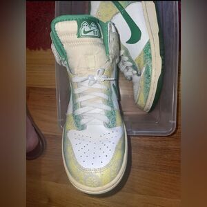 2009 Nike Dunk High 6.0 Floral Gradient Green Woman’s 8 jordan 1